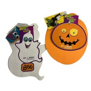 Vintage Fibre Craft Creative Hands smart Kit Make a Pumpkin Ghost 2007 NOS